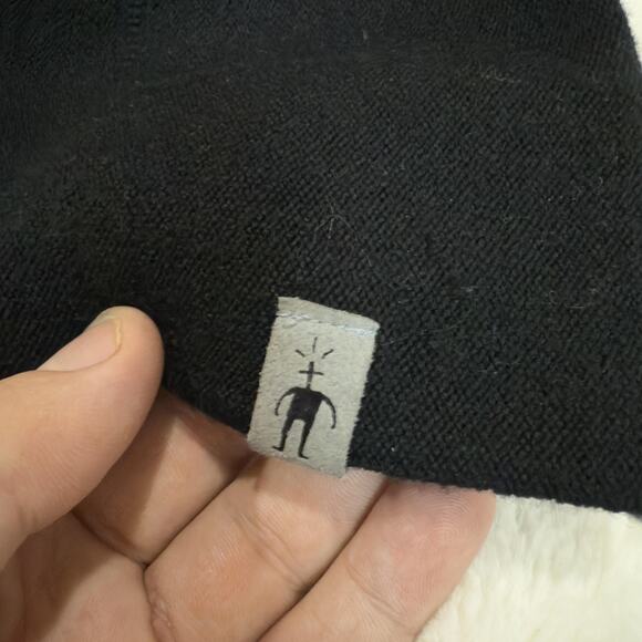 Smartwool Hat Beanie Mens Black Merino Wool Knit Skull Cap Winter Outdoor - Picture 2 of 4